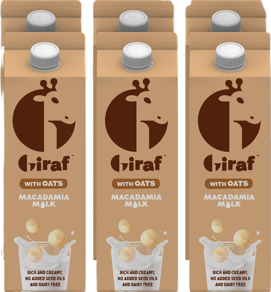 Giraf Macadamia Milk (6 x 1L) - with Oats