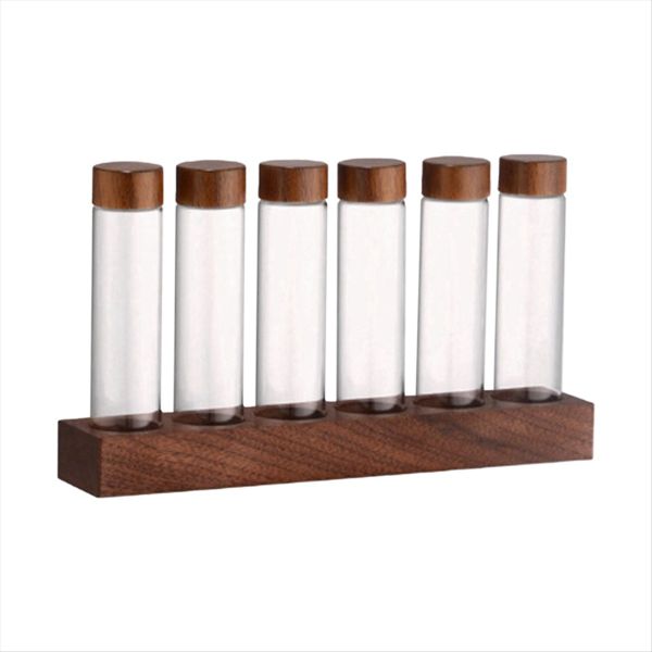 Glass Test Tube Display Stand Barista Tools Single Compatible with None
