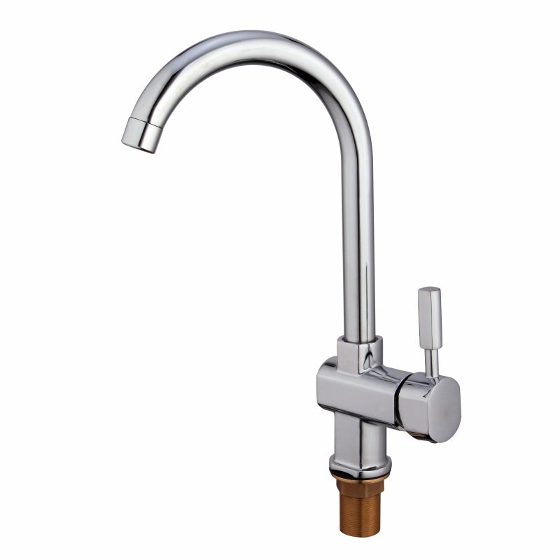 Chrome Square Detailing Kitchen Sink Tap
