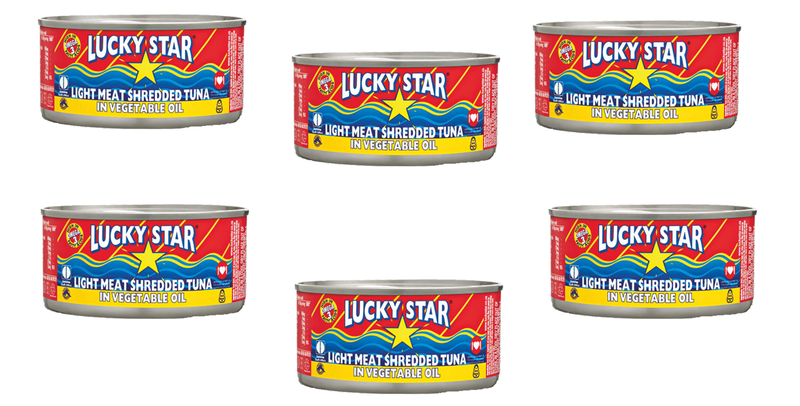 Lucky Star Light Meat Tuna Shredded In Vegetable Oil - 6 cans x 170g