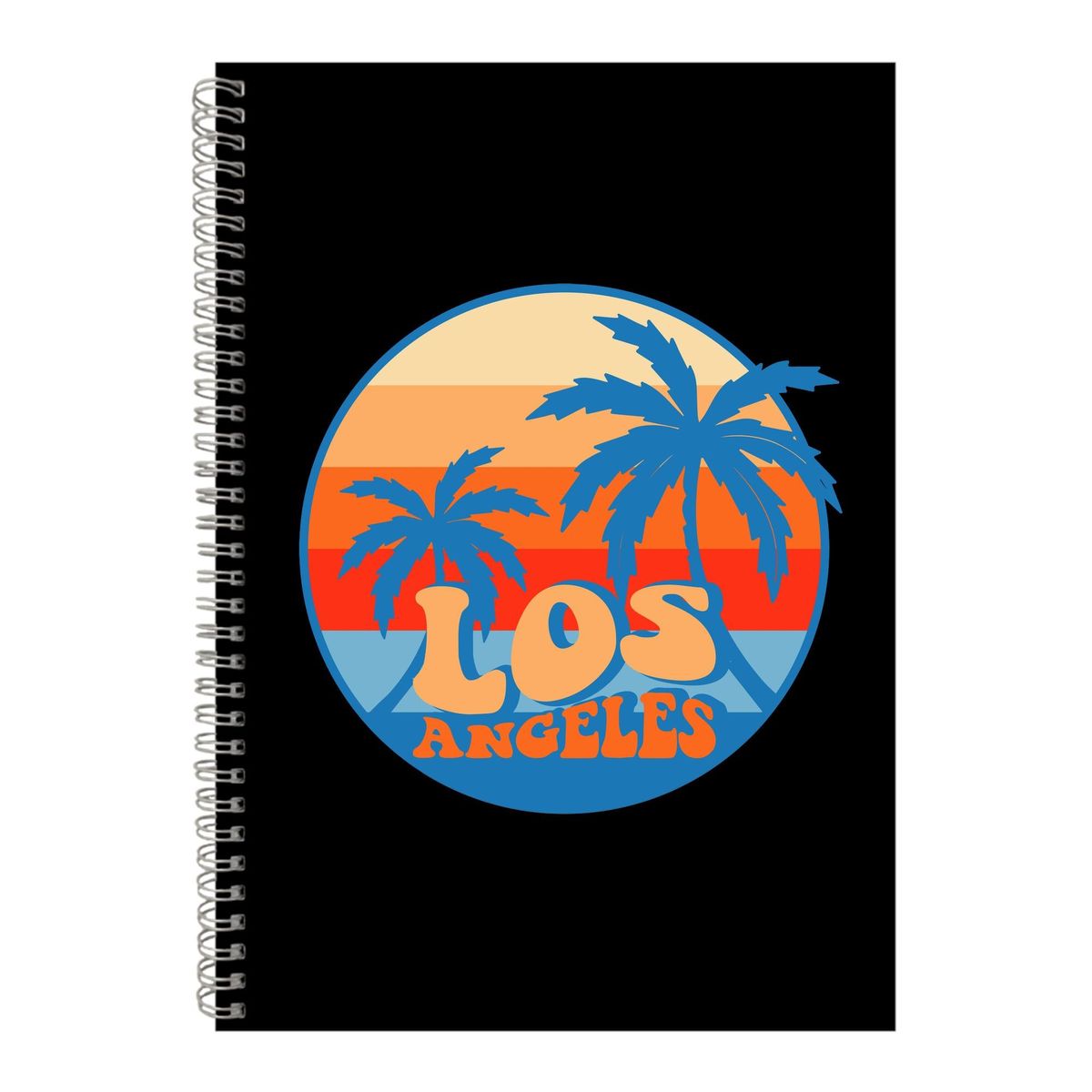 LA A4 Notebook Spiral and Lined Surfing Graphic Design Notepad Present ...