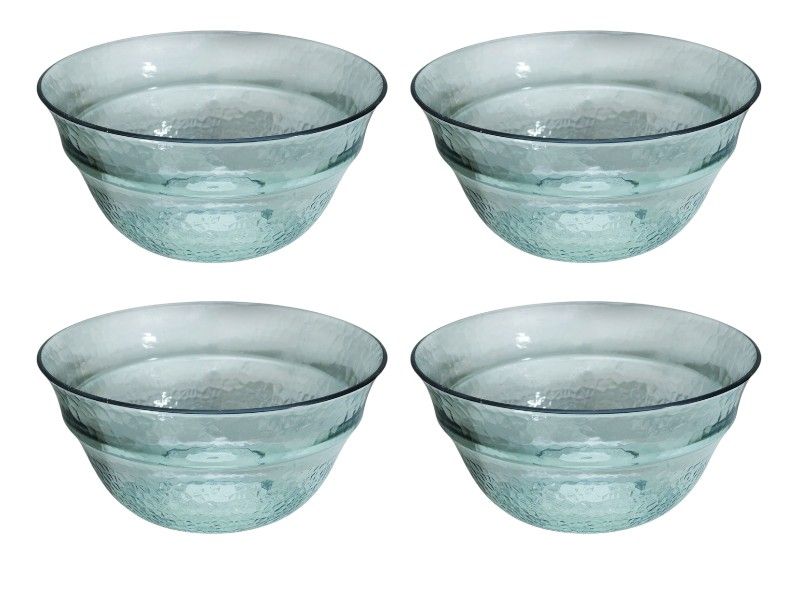 Excellent Houseware 4PC Polystyrene Salad Bowl - 25x25x12cm