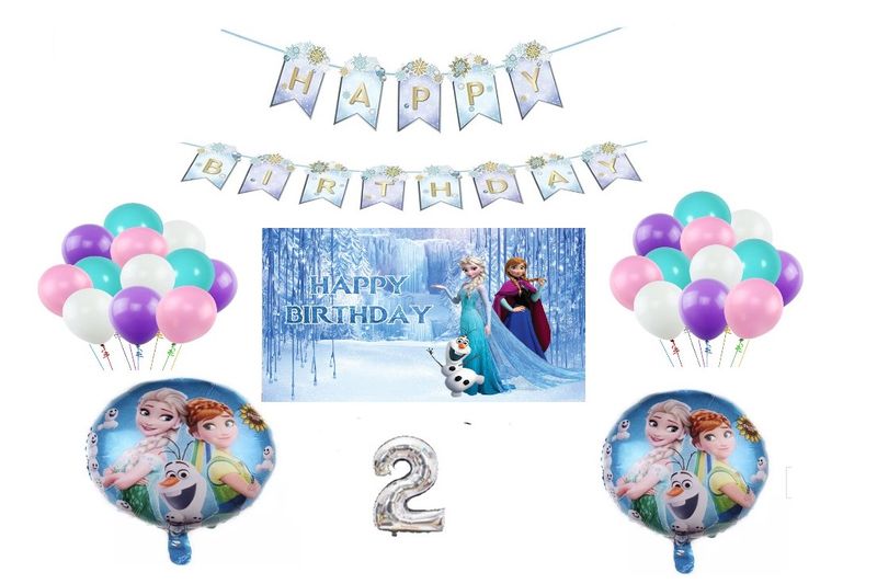 Frozen Party Decorations 2 Years