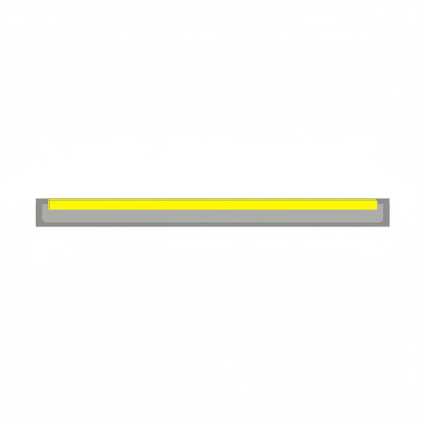 Yellow Magnetic Flexible Strips 1000mm x 15mm - Crafting &amp; Labeling