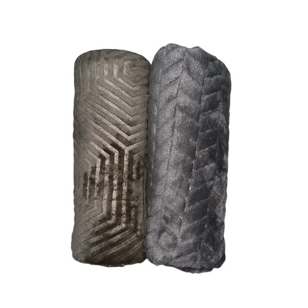 Baby Blanket Fleece Throw Set of 2