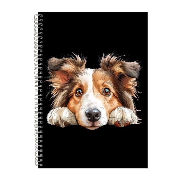 Shetland Sheepdog A4 Notebook Spiral Lined Notepad Dog Idea 335