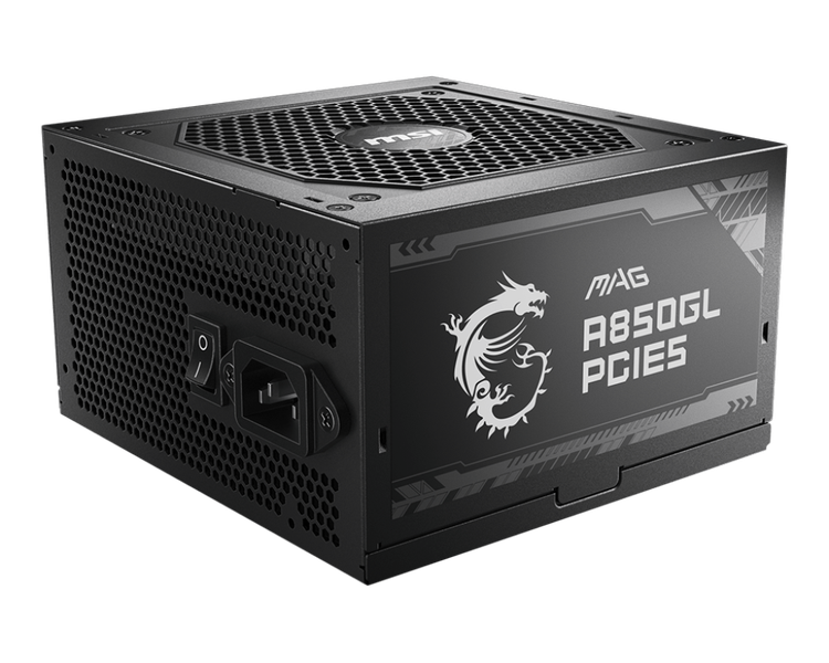 MSI MAG A850GL PCIE5 850W 80 Plus Gold PCIe 5.0 Fully Modular