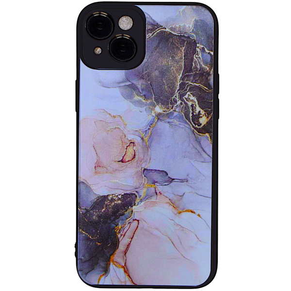 Marble - Phone Case with Pro Camera &amp; Black Rim - Iphone 14 Plus