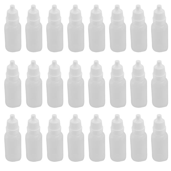 100PCS 15Ml Squeezable Dropper Bottles Eye Liquid Dropper Refillable