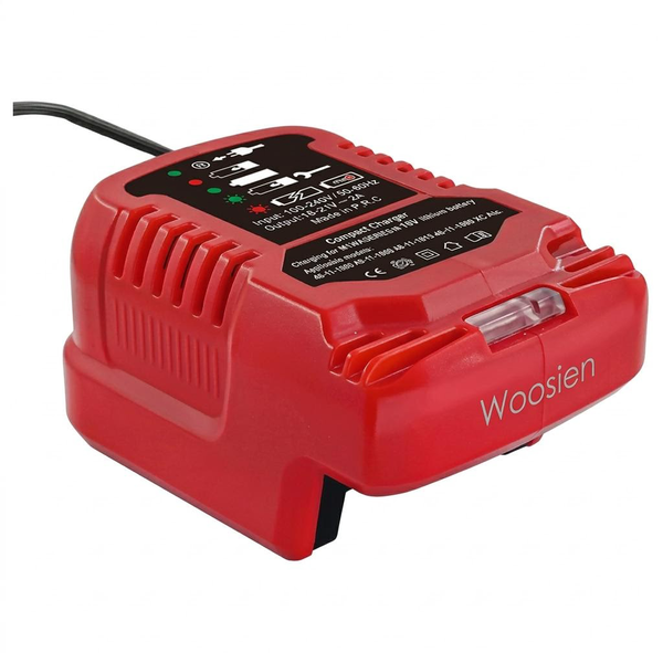Woosien Mini Charger Compatible with Milwaukee M18 18V Battery,1/4 Size