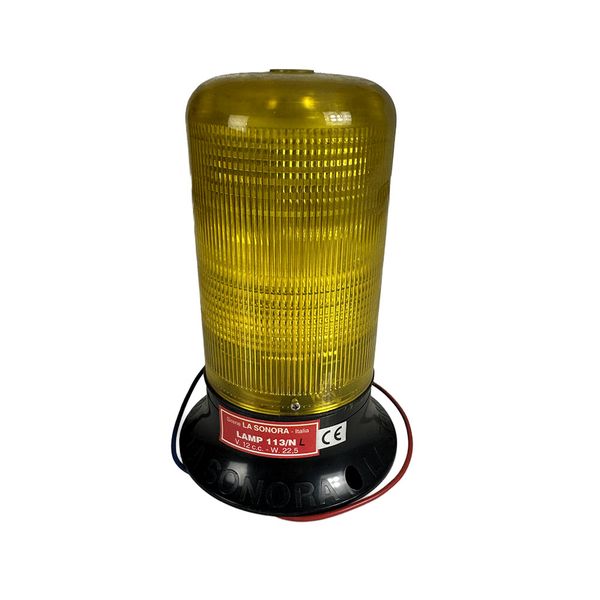 La Sonora - Yellow Flashing Beacon Safety Warning Light (110 FPM)