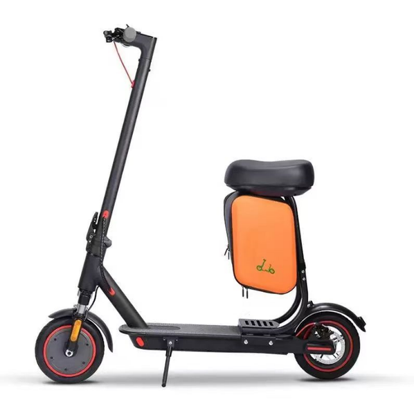 Foldable Seated Electric Scooter with Storage - Ride in Comfort