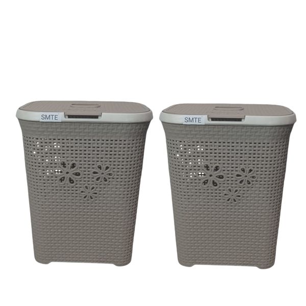 Smte FreshFold Laundry Basket - White - Set of 2
