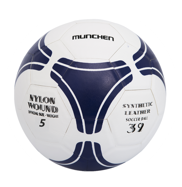 Munchen Laminated Soccer Ball - White - Size: 5