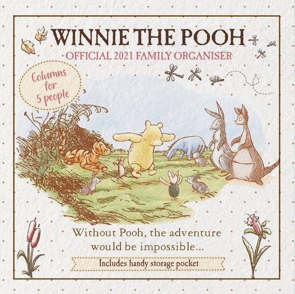 Winnie The Pooh - Official 2021 Family Organiser