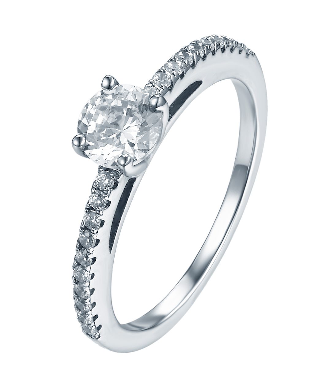 Sterling Silver Solitaire Claw Set Engagement Wedding Ring SR00020 ...