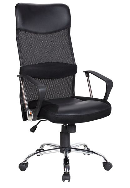 TOCC Nuvo Black Netting High Back Office Chair with Nylon Arms