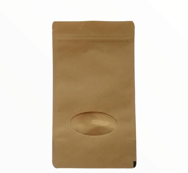 Alupak Kraft Stand-Up Pouches with Zipper - Pack of 50