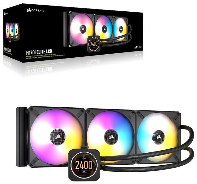 Corsair iCUE H170i ELITE LCD Display Liquid CPU Cooler -