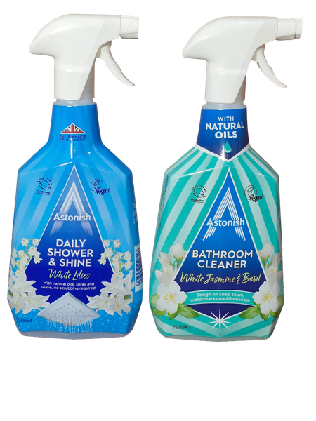 Bathroom &amp; Shower Cleaner Combo - White Lilies &amp; Jasmine | Astonish