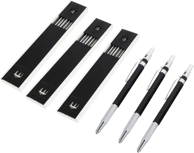 3Sets Creative Engineering Pencils Drawing Markers for Metal Comfortable