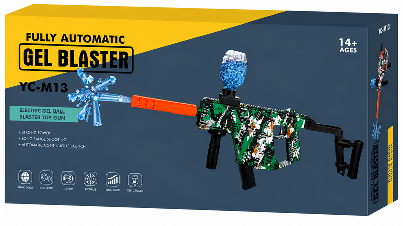 Green Electric Gel Blaster Gun