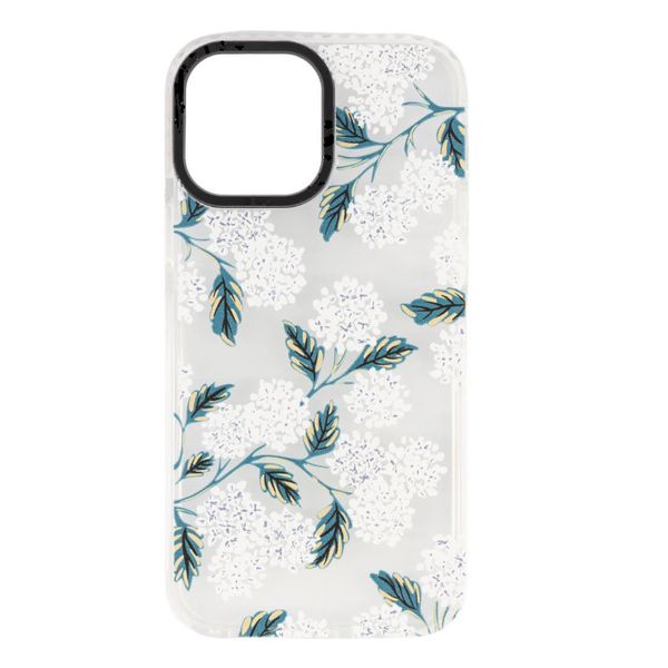 Gorgeous Hydrangea Cover For iPhone - Transparent with White, Green &amp; Yellow