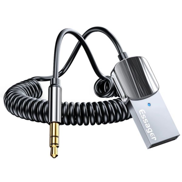 ESSAGER StreamLink Car Radio Aux Audio Adapter Transmitter USB - 3.5mm Jack