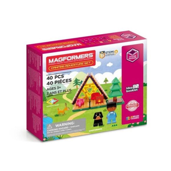 Magformers Magnetic Building Set: Camping Adventure Set (40pcs)