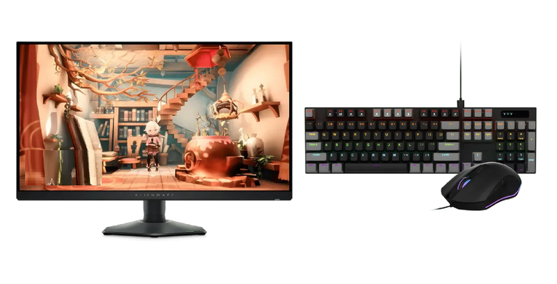 ALIENWARE 27" CSAW2724DM QHD 180Hz Gaming Monitor + Keyboard &amp; Mouse Combo