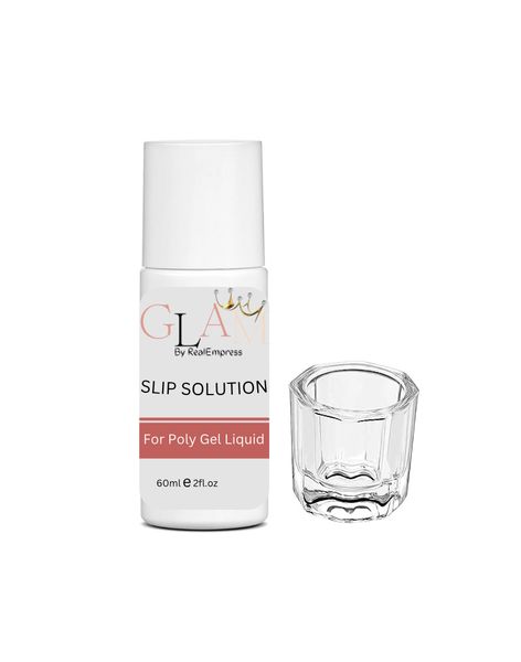 GLAM by RealEmpress 60ml Slip Solution &amp; Dappen Dish Set