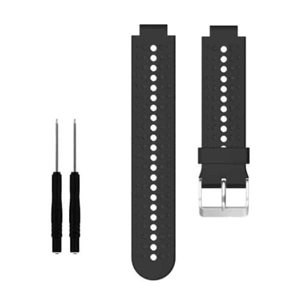 Killer Deals 23mm Silicone Strap for Garmin Forerunner 220- Red &amp; Black