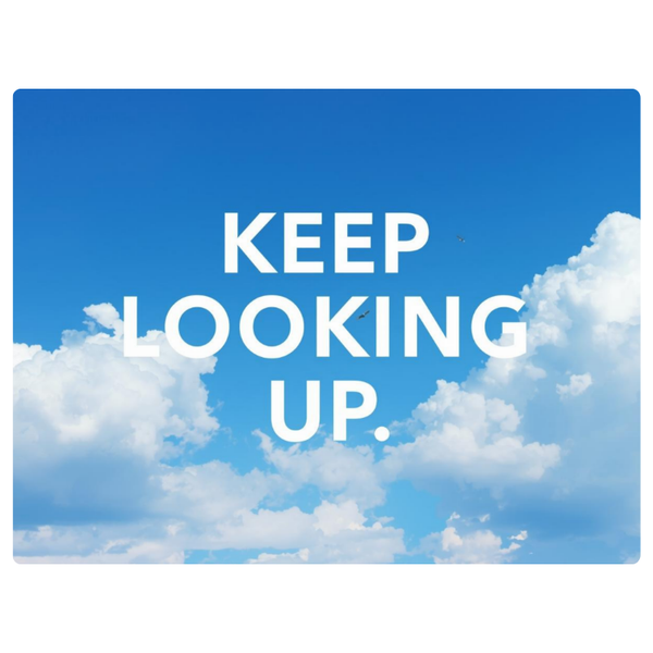 Summer Clouds Keep Looking Up Printed Mouse Pad