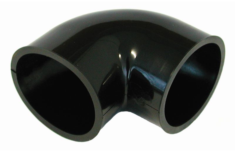 90 Degree Rubber Intake / Induction Pipe Joining Sleeve - 76mm - Yellow