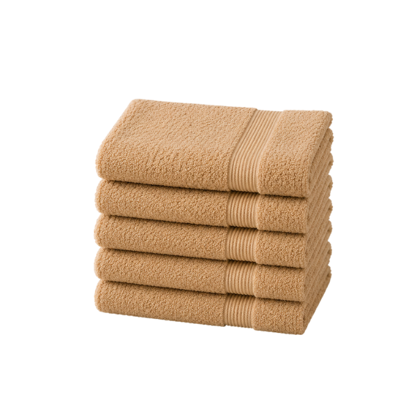 Amari Face Towel Taupe 30x30cm - 5 Pack