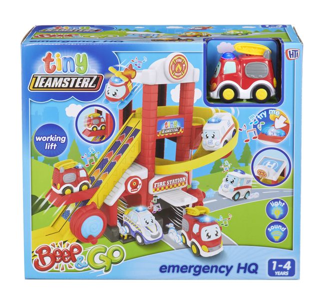Teamsterz Beep N Go Emergency Hq with 1 Car