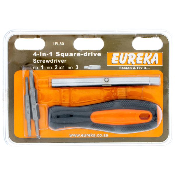 EUREKA Screwdriver Square 1;2;2;3 Q:1 1FL80U