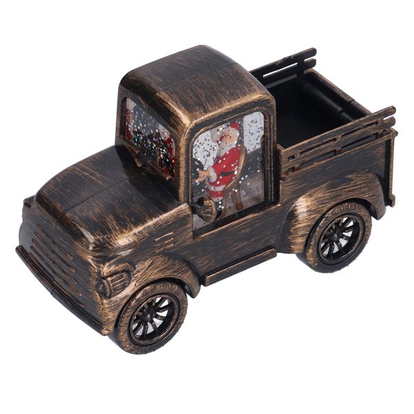 Bronze Christmas Retro Car LED Night Light with Santa