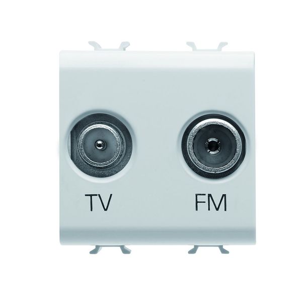 GEWISS - CHORUS 2M TV+FM Direct Male Type Connection White