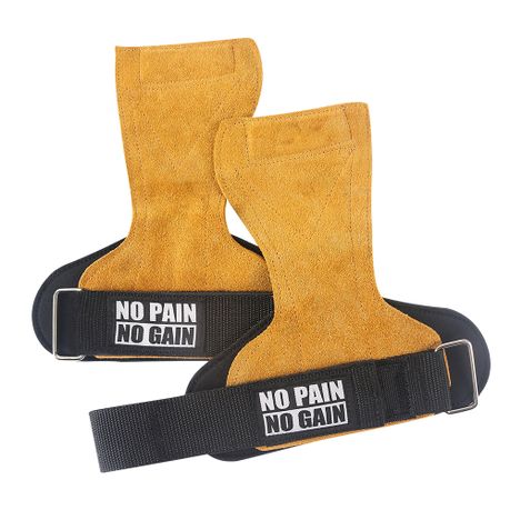 Durable Weightlifting Grips with Wrist Straps & Palm Protection Image