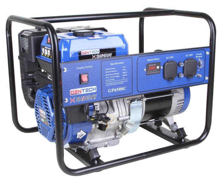 Gen-Tech 6.5 KVA Trademan Series Petrol Generator