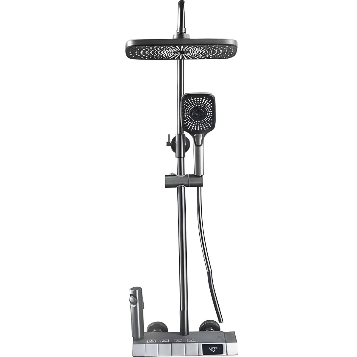 Thermostatic Bath Shower Set with LED Digital Display System Rain