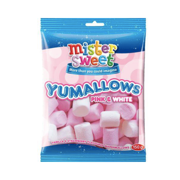 Mister Sweet Yumallows Pink And White Marshmallows 72 x 150g Buy