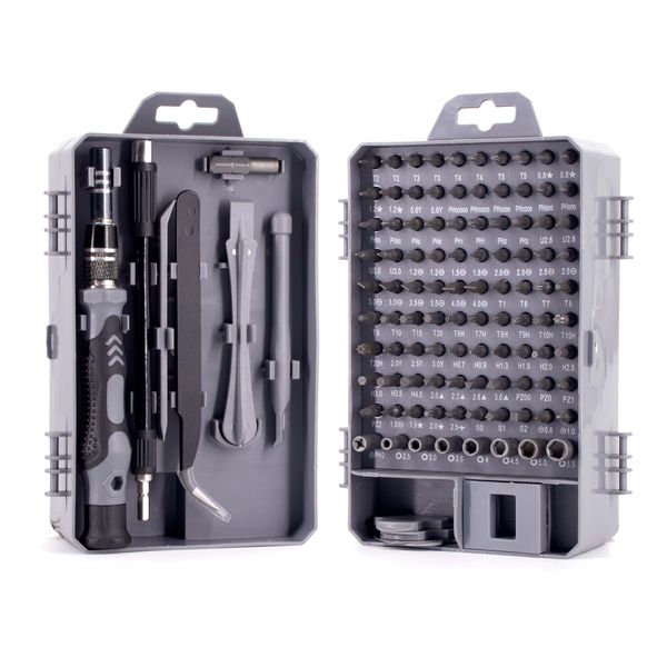 Supage 115 in 1 Multi -purpose Precision Screwdriver Set - Grey