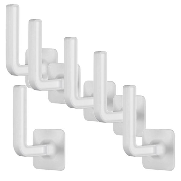 Home Kitchen Self Adhesive Multi-Functional Paper Towel Holder Hook 6 Set