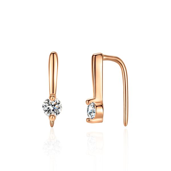 ZELTRYN Elegant and Minimalist S925 Silver Moissanite Earrings