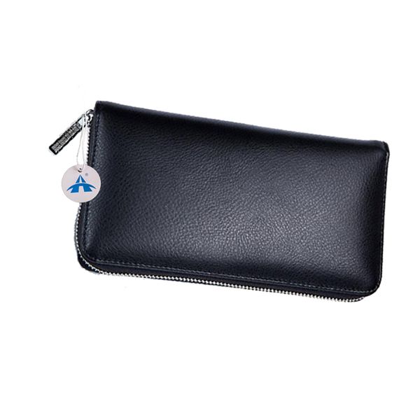 ALANES 36 Slots Leather RFID Blocking Credit Card Holder Wallet