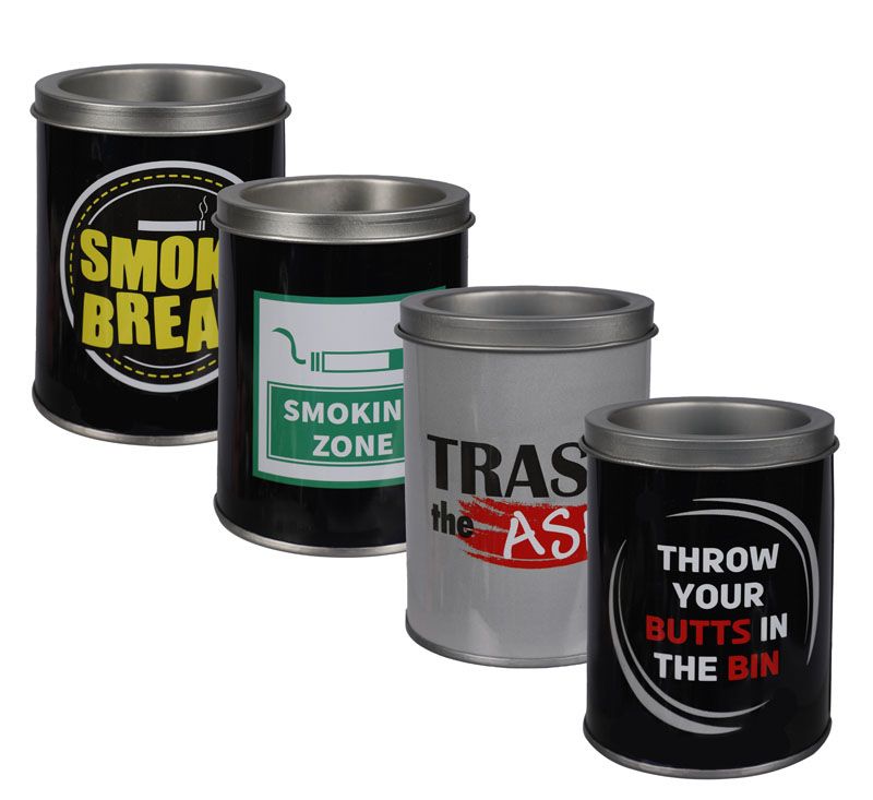 Set of 4 Ashtray Tin Tub 10X7.5cm Shop Today. Get it Tomorrow