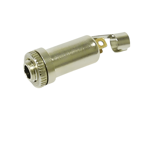 MJ075 Mono Panel-Mount 3.5 mm Ø Audio Socket - Metal with Copper Terminals