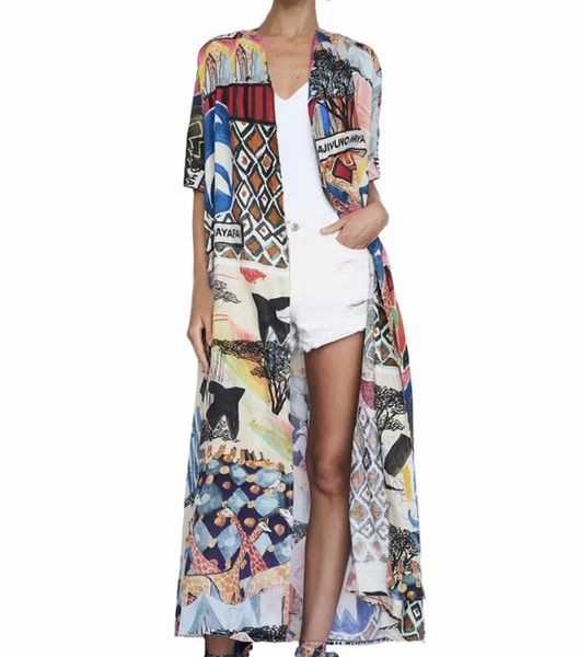 Triangle Kaftan Kimono Beach Cover Up